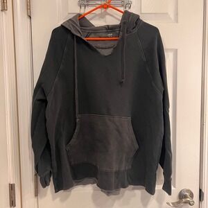 Aerie Oversized Washed Charcoal Grey Pullover
